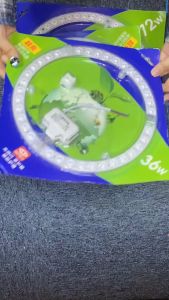 แผงไฟเพดานกลม LED 18W/24W/36W/48W ตัวแทนหลอดนีออนกลม รุ่นประหยัด เสริมความสวยงามสำหรับบ้าน พร้อมเต๊าต่อสายไฟแม่เหล็ก