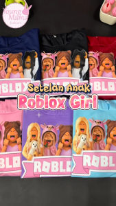 YMF - Setelan Sweater Hoodie Roblox Girl | Anak-Remaja ( SET Hoodie -  Roblox Girl )®