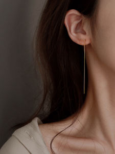 Pure Silver Earring 2022 New Style Elegant Luxury Long Tassel Drop Earrings for Women Fashionable Japan and South Korea Design