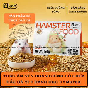 Thức ăn nén hoàn chỉnh có chứa dầu cá Yee cho hamster