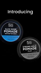Hairfix for Men Slick Shine Pomade Water Based I Strong Hold Pomade Clay 100g