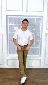 INTELEK Celana Panjang Chino Cutbray Pria Cotton Twill Bahan Stretch Melar