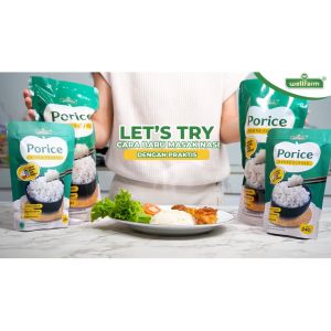 Beras Porang 1Kg Porice Beras Instan Rendah Kalori Sugar Free Baik Untuk Diet dan Diabetes