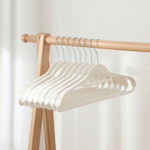 Upgraded Wide Shoulder Plastic Clothes Hanger Anti-Slip Thick Winter Coat Heavy Duty Coat Hanger Closet Storage for Coats