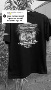 Kaos OPERATOR SOUND SYSTEM: Kaos Profesi Keren untuk Pria & Wanita