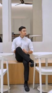 ALZURA - Celana kerja pria slimfit formal - Celana bahan pria - Twist Pants