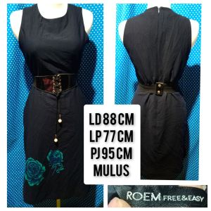 DRESS KUTUNG/SLEEVELESS NAVY (ROEM) 13