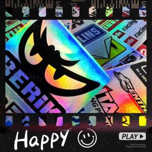 Laser Rainbow Sticker Motorcycle Sponsor Logo Decal Modified Side Strip Fender Body Fairing Moto Helmet Sticker Car Decal Waterproof For GPX VINFAST MODENAS Suzuki Honda BMW Yamaha