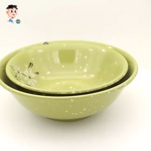 Household Bowl 6 Inches Thick Resistant To High Temperatures Falls and Burns Suitable for Easy Use By The Elderly and Children