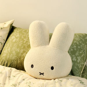 Cute Miffy Plush Warm Hand Pillow Cartoon Rabbit Stuffed Toy Soft Cushion Birthday Gift
