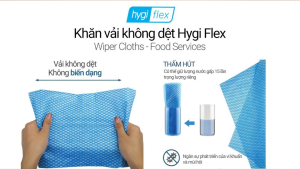 Khăn lau đa năng Hygi Flex wiper cloths 30x60cm - Giặt và tái sử dụng - Nhanh khô - Không gây mùi - Thấm hút cao