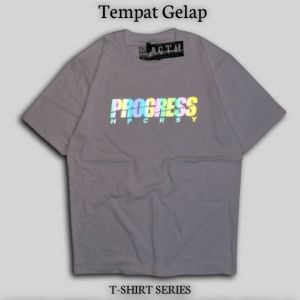 kaos nyala dalam gelap/baju nyala dalam gelap/kaos distro/baju distro/sablon nyala/sablon reflektiv/T-Shirt/kaos simple/baju simple/acth