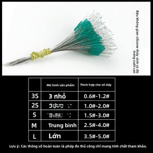 Bộ Hạt Silicon Câu Cá 300 Hạt Cỡ Lớn Trong Suốt Cho Câu Cá Trên Bờ Và Câu Cá Thuyền