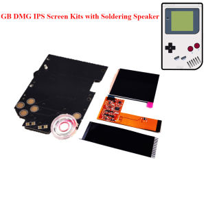New Replacement GB DMG IPS Screen Kits with Soldering Speaker for GB DMG IPS Backlight High Light Screen for Gameboy IPS Screen Game Accessories