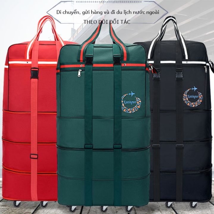 Vali Du Lịch Oxford Cloth Có Thể Gập Lại Nhẹ Dung Tích Lớn Có Bánh Xe ...