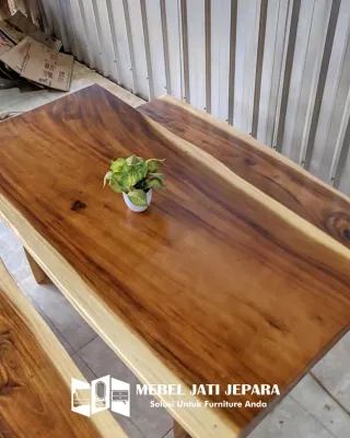 Meja Kayu Meh Trembesi Uk 150x60cm