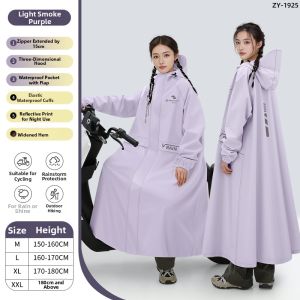 ZHENGYU | Waterproof Full Body Raincoat for Adult Electric Bike Riders