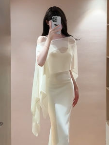 Fashionable Asymmetrical Chiffon UV Protective Clothing for Women Summer Outdoors Skirt as an Outlet Thin Scarf Coat Sheer Lightweight Breathable