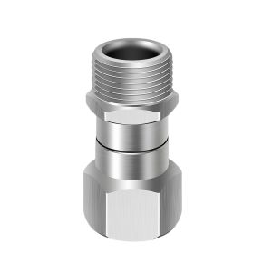 M22-14mm/15mm High Pressure Washer Anti Twist Connector Joint 360 Degree Kink Free Swivel Adaptor 5000 PSI
