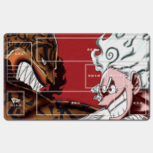 Bandai | One Piece Luffy Zoro Card Battle Table Mat Opcg Nika Single Player Board Game Card Battle Mat Anime Cards Gift Toys