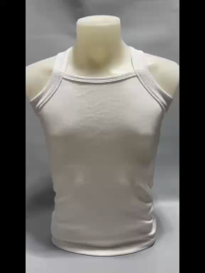Body Fit Square Neck Cotton Tank for Men – 100% Cotton Large Size