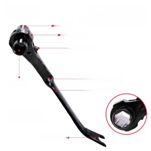 Cờ Lê Ratchet Chuyên Dụng Cho Máy Khoan Đá Quý Có Đai Co Giãn 19 Đầu 18 Đầu Đa Năng Dụng Cụ Cầm Tay Bằng Thép CrV Hợp Kim