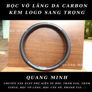 Bọc vô lăng ô tô  vô lăng ô tô Hyundai cho các dòng xe chất liệu carbon cao cấp kèm logo mạ niken