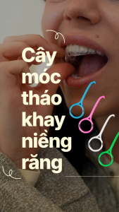 Cây Móc Tháo Khay Chỉnh Nha Invisalign Zenyum Leetray Móc Tháo Khay Niềng Trong Suốt - Màu Ngẫu Nhiên