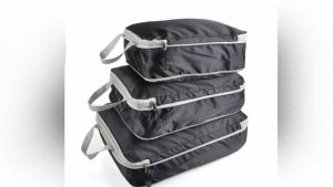 Packing Cubes Compression 3pcs Travel Storage Bag Luggage Organizer Set clothes organizer storage