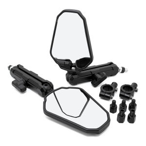 RYSJM | Foldable Mirrors Motorcycle Handlebar Side Mirror Angle Adjustable For Offroad Street ATV Quad Bike Reflectors Rear View Mirrors