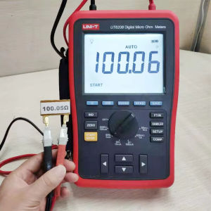UT620B UNI-T UT620A เครื่องทดสอบความต้านทานต่ำ DC ไมโครโอห์มมิเตอร์ดิจิตอลวัดได้สี่สาย