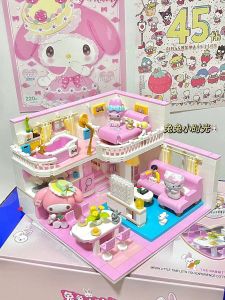 Princess Castle Villa Building Blocks Educational Toys for Girls Aged 10 And above Kids Assembly Playhouse Magnetic Tiles