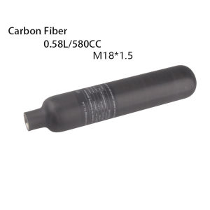 HPA Station 0.58L 580CC Carbon Fiber Air Tank 300BAR 4500PSI Scuba Gas Cylinder CO2 Soda Water Stream Bottle For Diving Aquarium Compressed Accesories