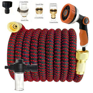 Garden Water Hose Expandable Double Metal Connector High Pressure Pvc Reel Magic Water Pipes for Garden Farm Irrigation Car Wash