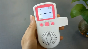 (Upgraded 3.0MHz) Fetal Doppler Heart Detector Monitor Pregnant Women Home Fetal Rate Detector Degupan Bayi (with gel)