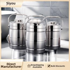 MEISITEKEKE | Stainless Steel Double Layer Insulated Lunch Box