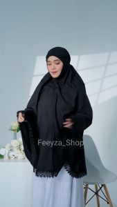 Bergo Umroh dan Haji Instan Bersaku Bahan Katun Premium