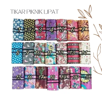 TIKAR PIKNIK KARPET LANTAI LIPAT MICROSATIN WATERPROOF 300X150