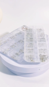 Khay 240 đá mini 12 ô mix kiểu - làm móng học nail