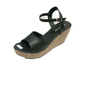 nadine olshop sandal sepatu wesges wanita sandal wedges slop tali gesper na003