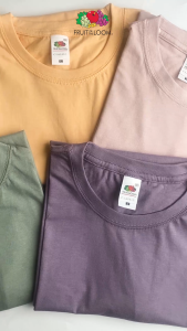 Fruit of the Loom Pack of 3 Classic Pastel Collection Plain T-Shirt for Men & Women 100% Cotton Tees Mens T-shirt