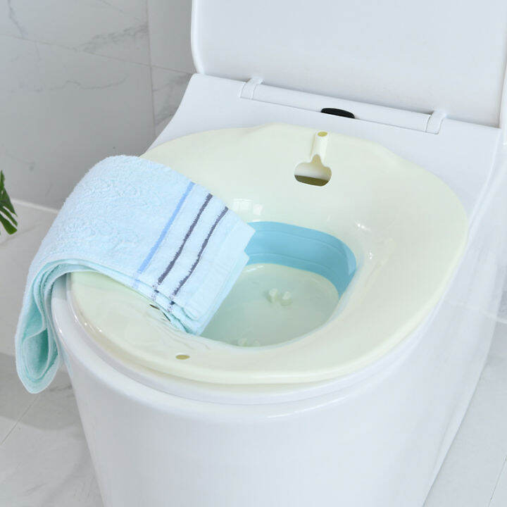 Woman Folding Portable Sitz Bath Bidet Maternal Self Cleaning Private Parts Hip Irrigator 9710