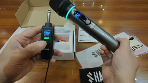 SHALANRA GR288 Micro Không Dây Chuyên Nghiệp UHF Dành Cho Videoke - Micro Cầm Tay Đôi - Karaoke