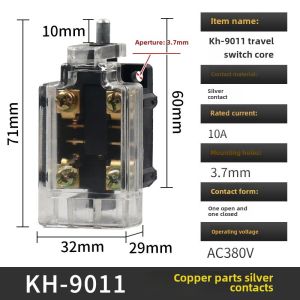 Limit Switch Core KH-9011 Micro Movement Foot Operated Core Silver Contact Point Pedal Switch Electronic Component