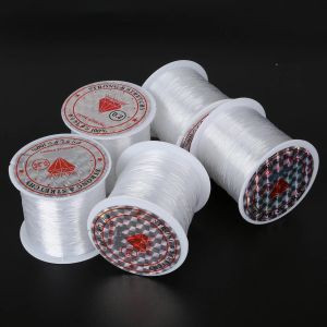 1 Roll Fish Line Wire Clear Non-stretch Strong Nylon String Beading Cord Thread For DIY Jewelry Accessories (Diameter from 0.2mm to 0.8mm)