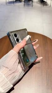 szhaiyu | Case For Samsung Galaxy Z Fold 8 Ultra Fold 8 7 6 All Inclusive Electroplated With Front Glass Protection Holder Back Cover