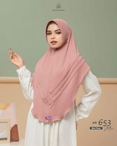 Jilbab hijab kerudung bergo krudung wanita dewasa jersey instan full plisket terbaru new terlaris terkini modern kekinian murah viral2022 Arrafi AR 653 adem mudah di bentuk cantik pet antem bahan stella ori premium cantik bayar di tempat COD gratis ongkir