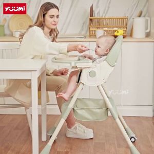 YUUMI Ghế ăn dặm cho bé Ghế ăn dặm mẫu mới 2025 ngả lưng ghếgấp gọn có bánh xe và điều chỉnh 2 tư thế cao thấp cho bé.BH 5 năm