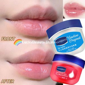 Vaseline Lip Balm Q Jar Moisturizing Lipstick Base Anti Drying Fade Lip Lines Lip Mask Cosmetic For Men Women