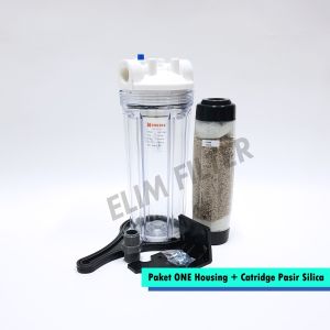 ELIM Filter - Paket ONE Housing + Catridge Silica 10inch / Filter Air